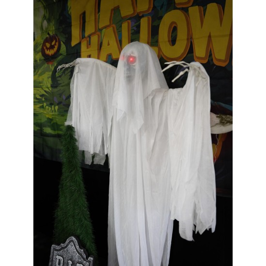 Fantasma Animato EUROPALMS Kari per Halloween con Effetti Luce e Suono, 170 cm