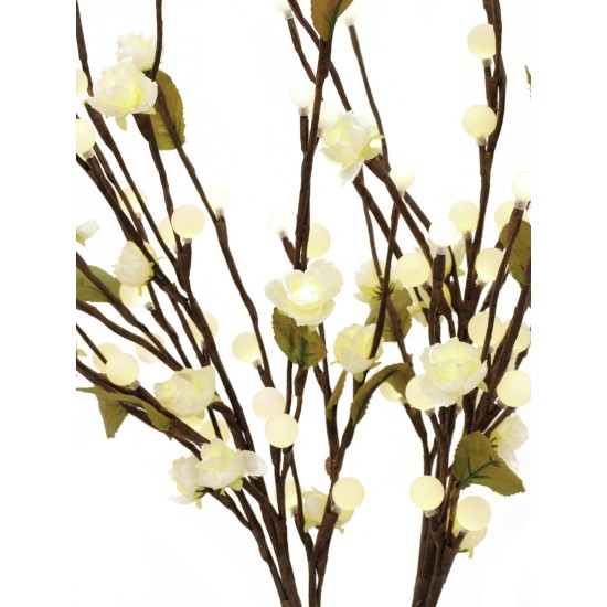 Arco Decorativo Camellia EUROPALMS con 100 LED Bianco Caldo, 50cm