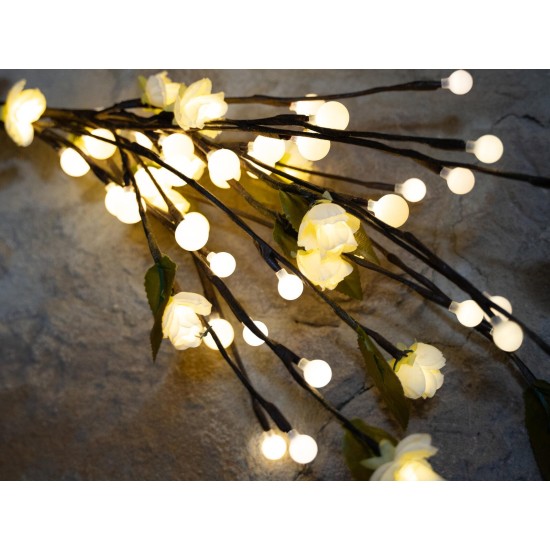 Arco Decorativo Camellia EUROPALMS con 100 LED Bianco Caldo, 50cm