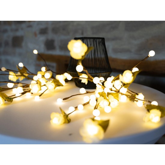 Arco Decorativo Camellia EUROPALMS con 100 LED Bianco Caldo, 50cm