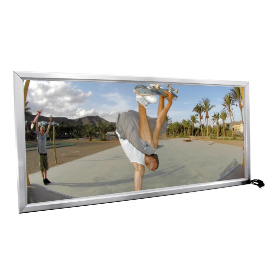 EUROPALMS Cartellone Luminoso 1x2m in Alluminio per Esterni con Telaio Snap