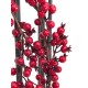 Ghirlanda EUROPALMS con Bacche Rosse 180cm - Decorazione Flessibile e Realistica