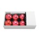 Palline di Natale LED EUROPALMS 6cm Rosse, Set 6 - Effetto Luminoso DMX