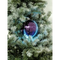 EUROPALMS LED Snowball 8cm Viola, Set da 5 - Proiettore LED per Effetti Speciali