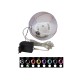EUROPALMS LED Snowball 15cm Nero - Proiettore LED con Effetto Luce DMX per Eventi