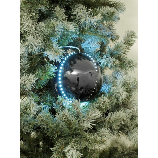 EUROPALMS LED Snowball 15cm Nero - Proiettore LED con Effetto Luce DMX per Eventi