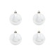 Sfera Decorativa EUROPALMS 10 cm Bianco Set 4 - Decorazioni per Interni ed Esterni