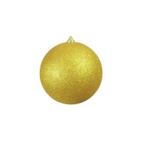 Sfera Decorativa 20 cm Oro Glitter EUROPALMS per Interni e Natale