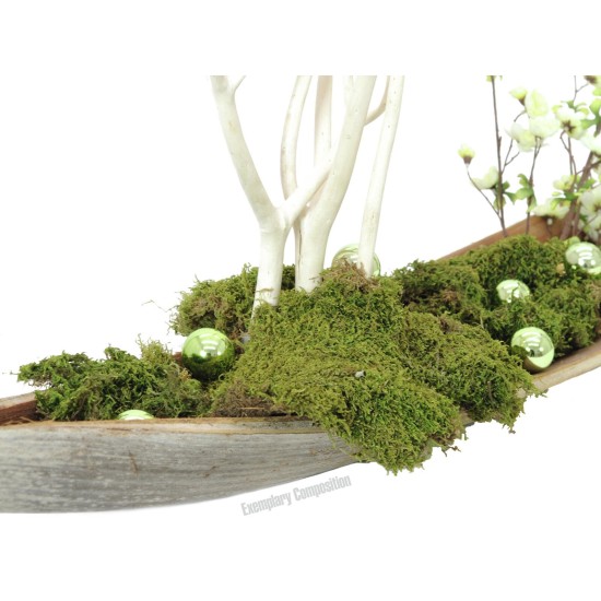 EUROPALMS Sfera Decorativa Verde Lucida Ø 3,5cm per Decorazioni Natalizie e Giardino, Set 48