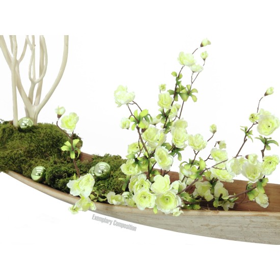 EUROPALMS Sfera Decorativa Verde Lucida Ø 3,5cm per Decorazioni Natalizie e Giardino, Set 48