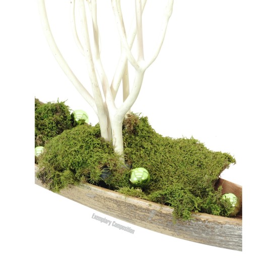 EUROPALMS Sfera Decorativa Verde Lucida Ø 3,5cm per Decorazioni Natalizie e Giardino, Set 48