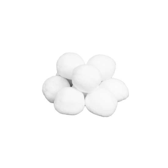 EUROPALMS Snowballs 7,5cm - Set di 10 Sfere Innevate per Decorazioni Invernali