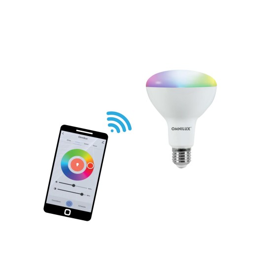 OMNILUX LED PAR-30 Smart Wi-Fi RGB/WW/CW - Lampadina Intelligente Multicolore