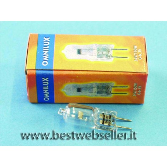 OMNILUX FCS 24V/150W G-6.35 50h 3300K OMNILUX FCS 24V/150W G-6.35 50h 3300K