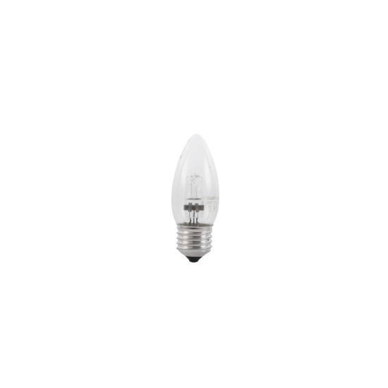 230V/28W E-27 candle-lamp clear h
