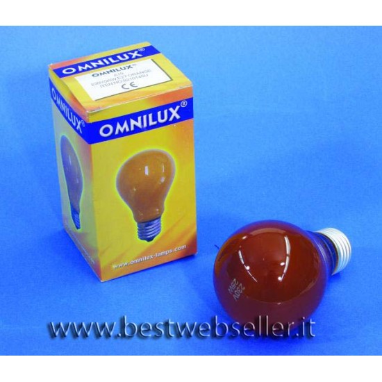 Lampadina OMNILUX A19 230V/25W E-27 arancione
