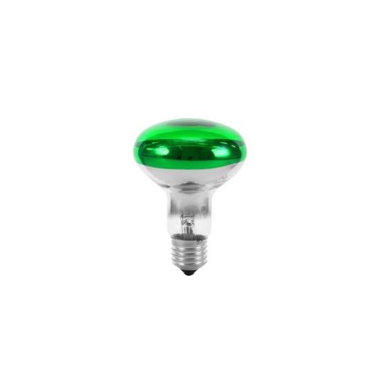 Lampadina OMNILUX R80 230V/60W E27 Verde - Illuminazione per Effetti Speciali