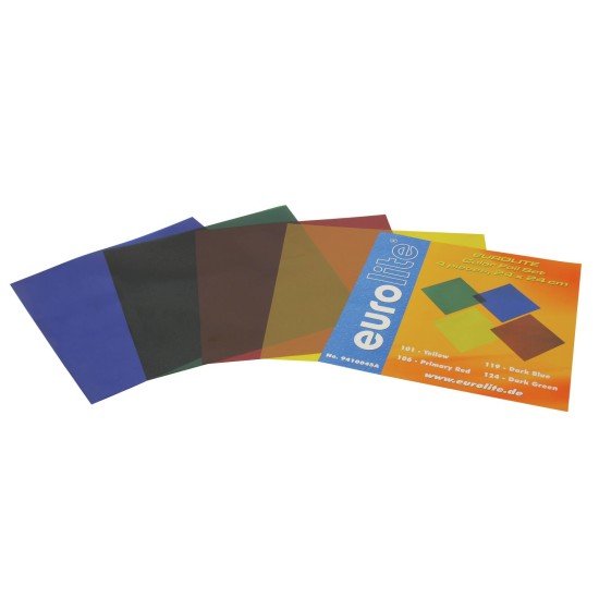 Set Pellicole Colorate Eurolite 24x24 cm per PAR-64 | Illuminazione Scenografica Multicolore