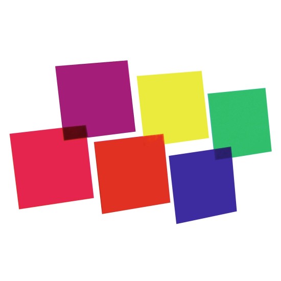 EUROLITE Set Pellicole Colorate 24x24 cm per PAR-64 - 6 Colori per Effetti Luce Professionali