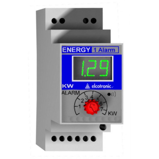 Misuratore di consumo istantaneo, allarme - Energy B20 Guida DIN