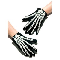 Guanti Fosforescenti - Scheletro glow in the dark