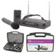 Kit Radiomicrofoni Wireless VHF con Microfono a Gelato, Archetto e Valigia - Sistema Dual Channel Professionale