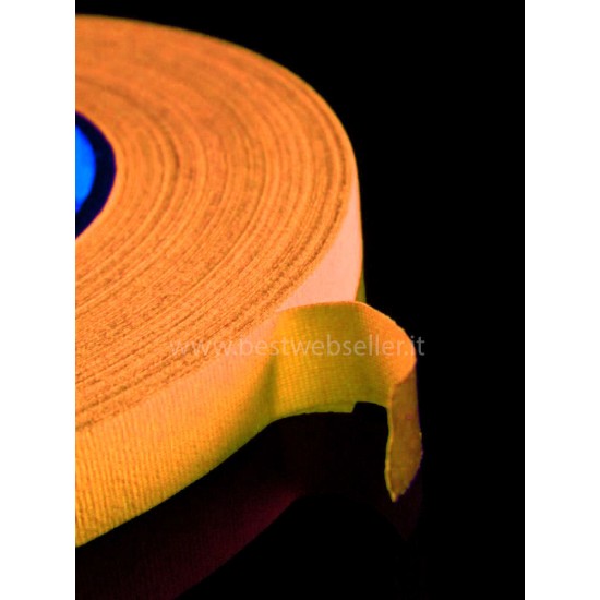 Nastro Adesivo Reagente Agli UV Wood Glow Fluo 45 metri - Aranci