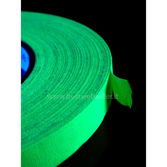 Nastro Adesivo Reagente Agli UV Wood Glow Fluo 45 metri - Verde