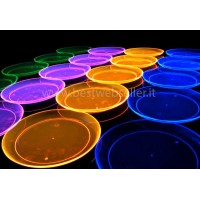 10 Piatti Reagenti Agli UV Wood Glow Fluo 19cm - MOD1