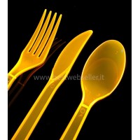 51 Posate Reagenti Agli UV Wood Glow Fluo - Colore Arancione