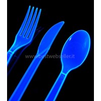 51 Posate Reagenti Agli UV Wood Glow Fluo - Colore Blu