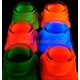 Set Vernici UV per Tessuti – 6 Barattoli da 20 ml – Colori Fluorescenti Reattivi alla Luce di Wood