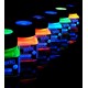 Set Vernici UV per Tessuti – 6 Barattoli da 20 ml – Colori Fluorescenti Reattivi alla Luce di Wood