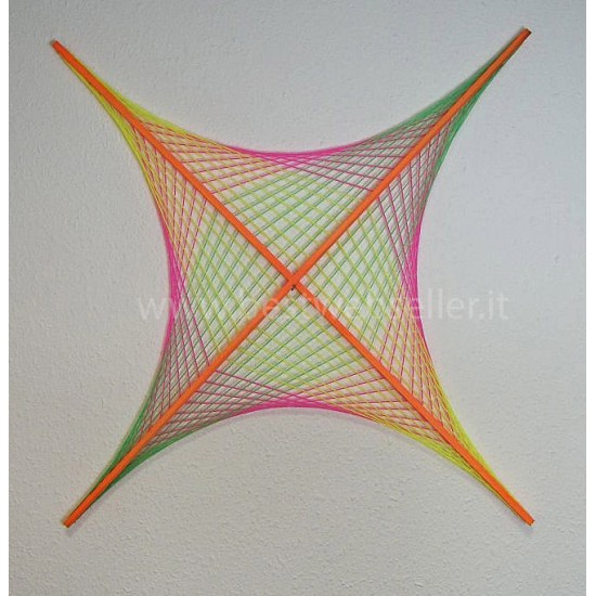 Tela String Art Reagente Agli UV Wood Glow Fluo - MOD1