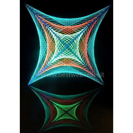 Tela String Art Reagente Agli UV Wood Glow Fluo - MOD2