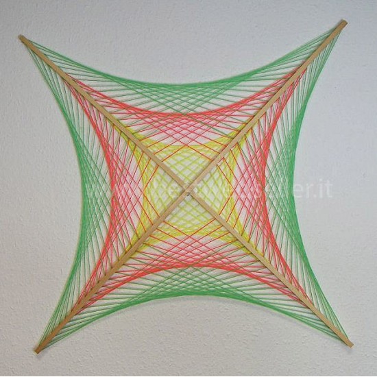 Tela String Art Reagente Agli UV Wood Glow Fluo - MOD2