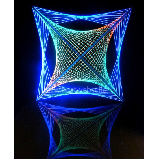 Tela String Art Reagente Agli UV Wood Glow Fluo - MOD4