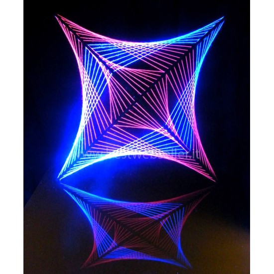 Tela String Art Reagente Agli UV Wood Glow Fluo - MOD5