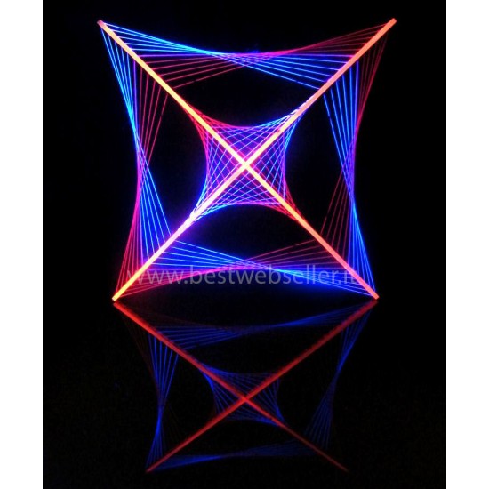 Tela String Art Reagente Agli UV Wood Glow Fluo - MOD6