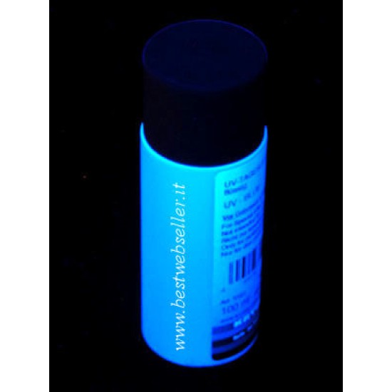 Vernice Corpo UV Blu 100 ml – Reagente alle Luci di Wood per Effetti Fluo e Body Painting