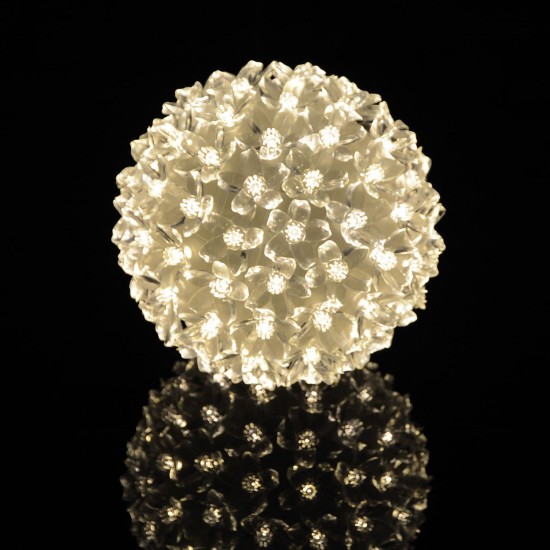 Bouquet Luminoso a 100 LED Bianco Caldo con Timer – Decorazione a Batteria per Interni o Esterni Riparati