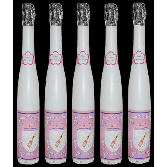 Cannone Spara Coriandoli Bianchi Bottiglia Champagne Matrimonio