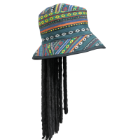 Cappello con capelli rasta - accessorio costume rubies - festa carnevale e halloween