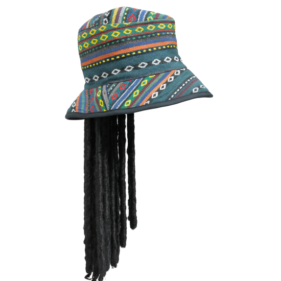 Cappello con capelli rasta - accessorio costume rubies - festa carnevale e halloween