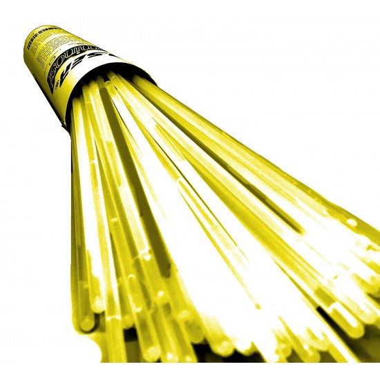 Bracciali Luminosi Glow Stick OmniaLaser con connettori - 100 pezzi - Giallo