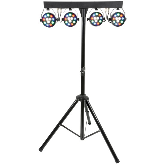 Kit Effetto Luce Completo con Moonflower Led, microfono e Stativo Luci Kit Effetto Luce Completo con Moonflower Led, microfono e Stativo Luci