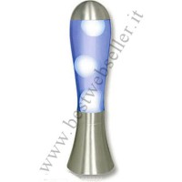 Lampada Lava Al Magma Colore Blu/Bianco Gigante DIAMETRO 225 mm