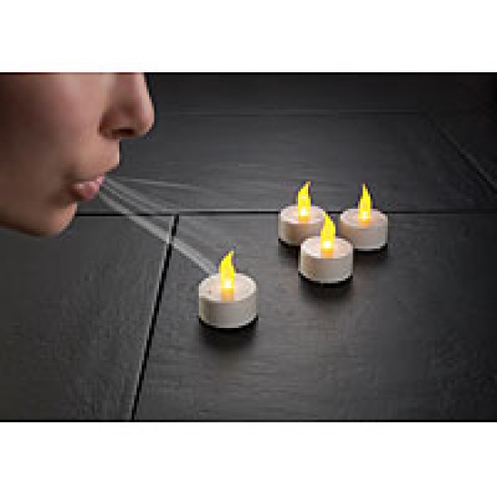 Candela Led Con Effetto Simulazione Fiamma - Si Spegne Soffiando Candela Led Con Effetto Simulazione Fiamma - Si Spegne Soffiando