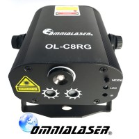 OmniaLaser - Effetto Luce Laser Stellare OL-C8RG Christmas GOBOS