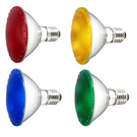 Kit 4 Lampadine Colorate a Led Spot, E27, 11 Watt